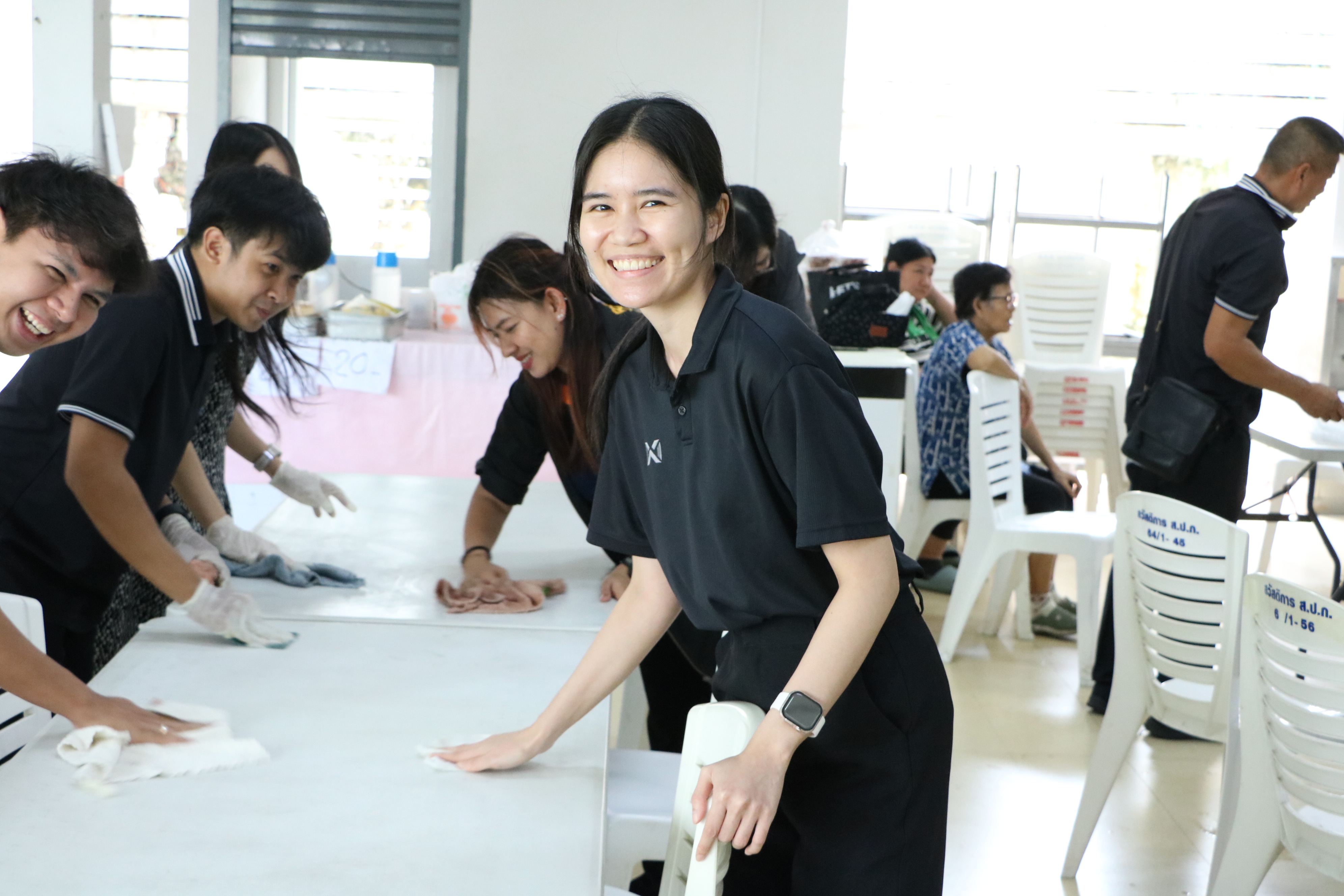 title - ส.ป.ก. โดยกองการเจ้าหน้าที่จัดกิจกรรมสร้างเสริมบรรยากาศและสภาพแวดล้อมที่ดี ในร้านค้าสวัสดิการและโรงอาหารสวัสดิการ